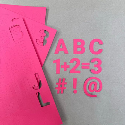 FreshCut Crafts 636 Pcs 1.5 in. Red Bulletin Board Letters & Numbers, Capital - Image 2
