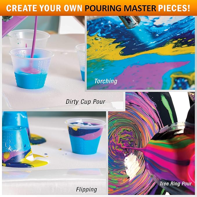 POURING MASTERS Royal Purple Acrylic Ready to Pour Pouring Paint - Image 5