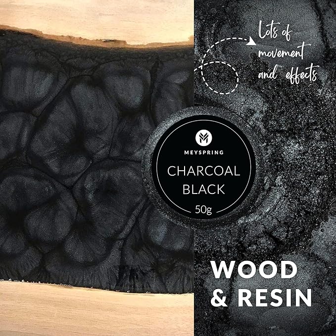 MEYSPRING Charcoal Black Mica Powder - Image 5