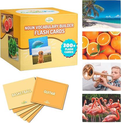 300 Noun Vocabulary Builder Flash Cards, Photo Cards by CreateFun