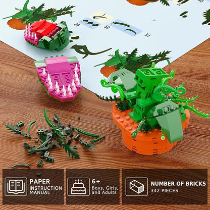 Audrey 2 Cannibal Flower Building Block Set, Little Shop of Horrors Piranha - Image 5