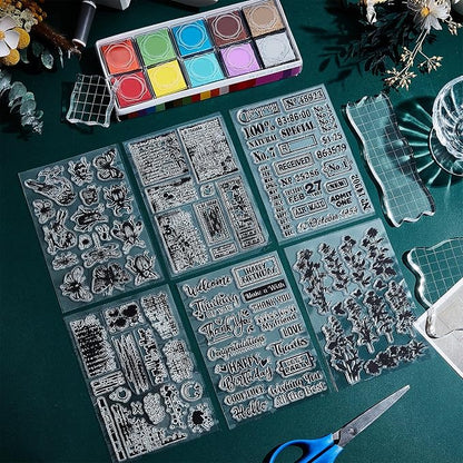 29 Pcs Acrylic Stamps for Crafting Card Making Supplies Set Include 3 Acrylic - Image 8