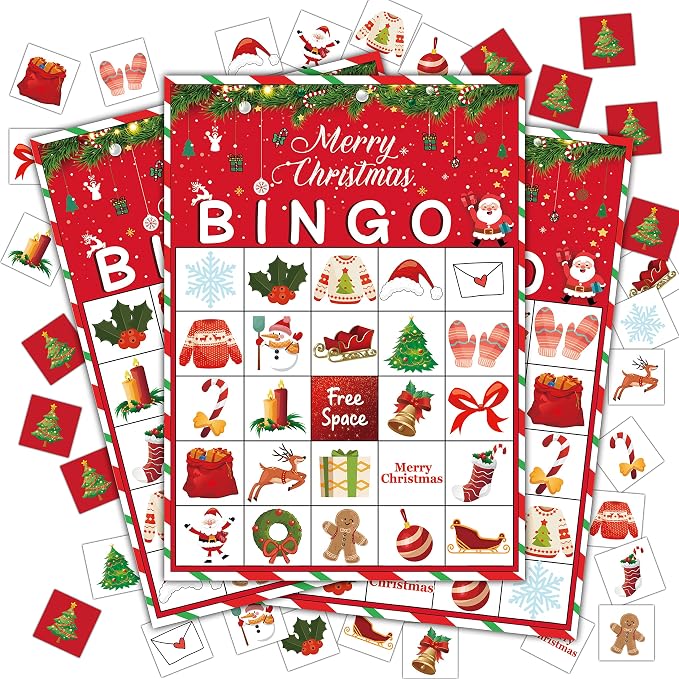 Christmas Bingo Game, Christmas Bingo Games by Disfuco