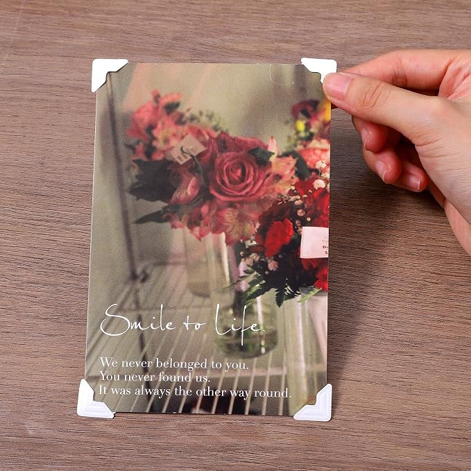 Guduling 600pcs Scrapbook Corner Stickers, Self-Adhesive Photo Corner Stickers - Image 4