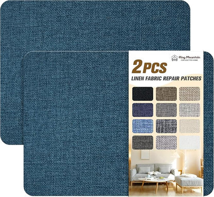 Coarse Linen Repair Patches, Self-Adhesive Linen Fabric Patches, 8X11 inch 2 PCS by ForABetterHomeLife