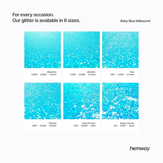 Hemway Polyurethane & Epoxy Resin Glitter 100g / 3.5oz Metallic Crystal Flake - Image 3