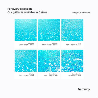 Hemway Polyurethane & Epoxy Resin Glitter 100g / 3.5oz Metallic Crystal Flake - Image 3