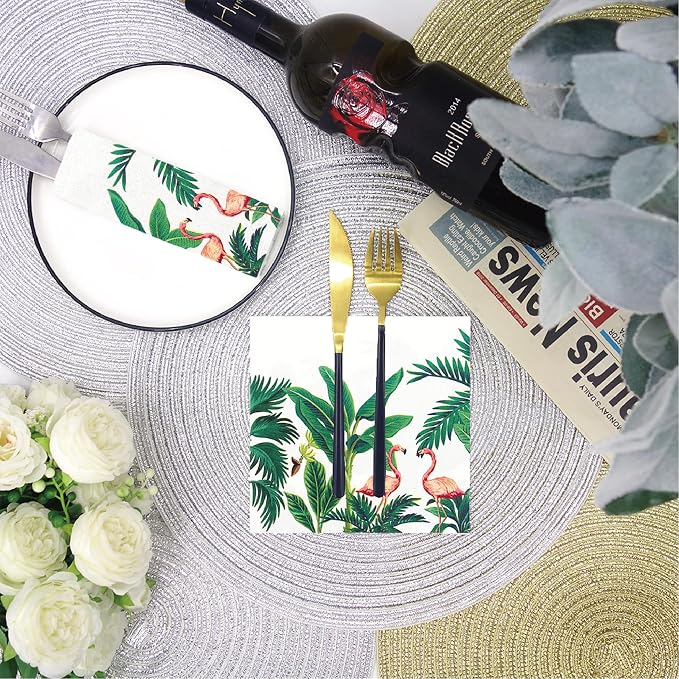 80-Pack Napkins Disposable Paper Towel Cocktail Dinner Party Decoration - Image 7