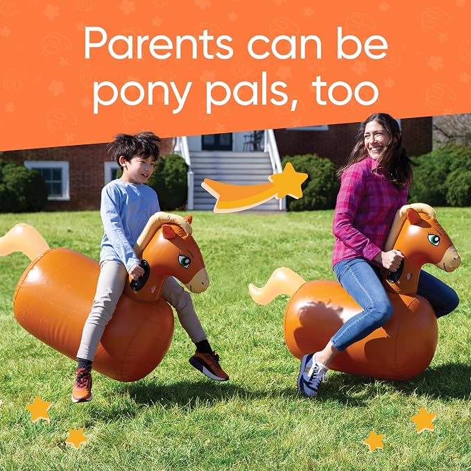 HearthSong Hop 'n Go Inflatable Bouncing Ride-On, Outdoor Play, Ages 5 and Up - Image 5