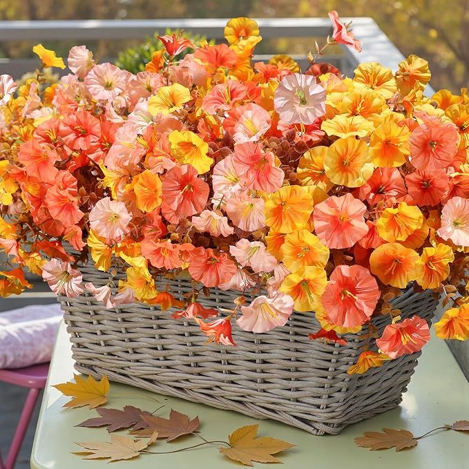 Fake Mums Fall Artificial Flowers Plants - Image 9