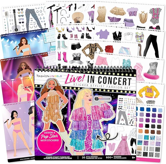 Fashion Angels Live! in Concert Sticker Stylist Fashion Set, Includes Concert by FashionAngels