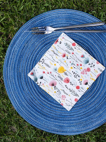 80 pcs Premium Designer Paper Napkins, 3-Ply 6.5x6.5-inches Disposable - Image 9