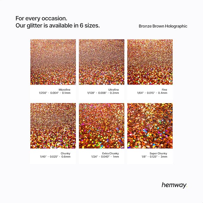 Hemway Polyurethane & Epoxy Resin Glitter 100g / 3.5oz Metallic Crystal Flake - Image 3