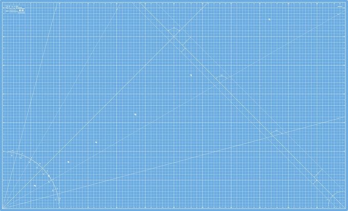 Elan Cutting Mat 36x60 Blue, Extra Large Self Healing Cutting Mat 36 x 60 Inch by Elan