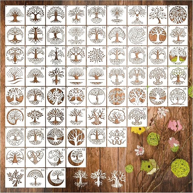 Small Stencils for Painting on Wood Reusable, 3 Inch Reusable Stencil for Craft - Image 9