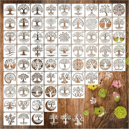 Small Stencils for Painting on Wood Reusable, 3 Inch Reusable Stencil for Craft - Image 9