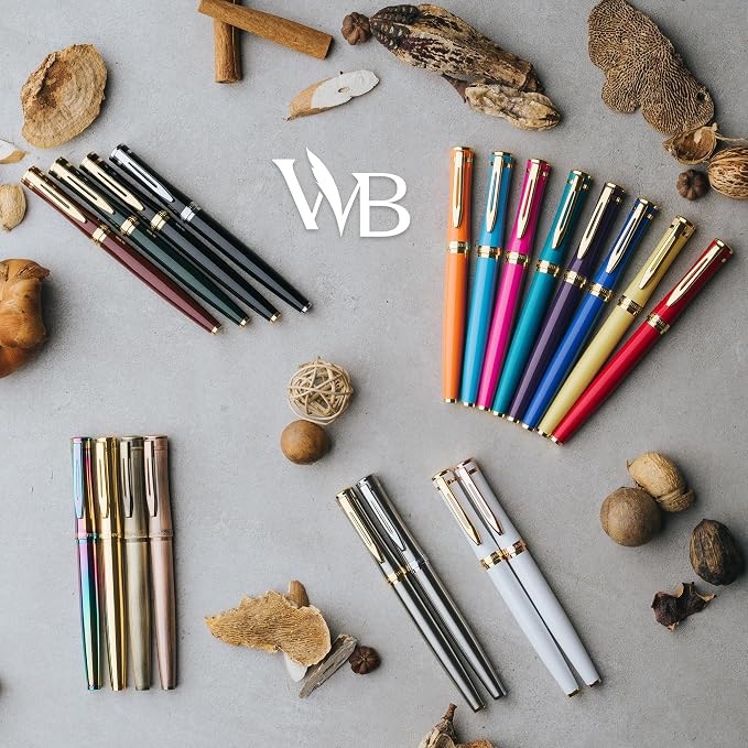 Wordsworth & Black Fountain Pen Set, Medium Nib, Includes 6 Ink Cartridges and - Image 8