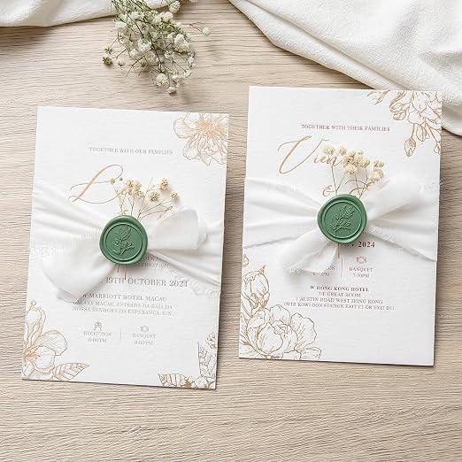PONATIA Olive Green Wax Seal Stickers - Image 5