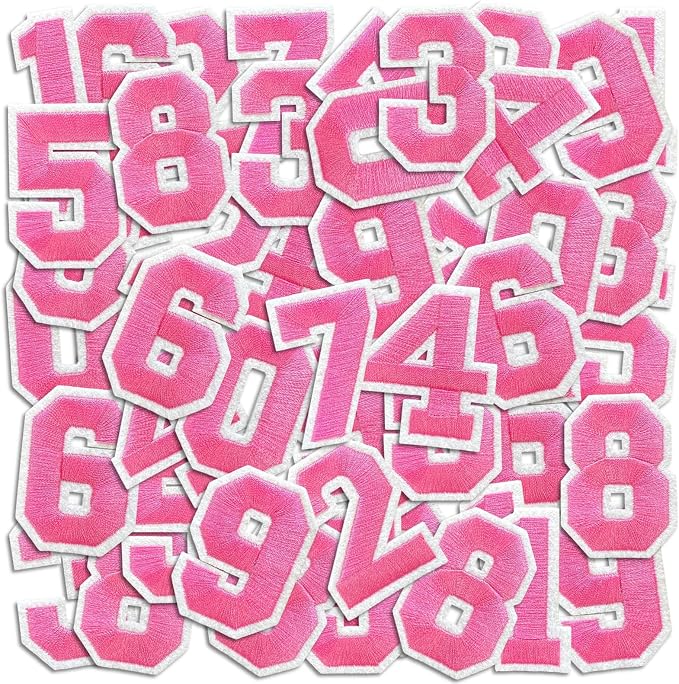 Number Iron On Patches, Numbers 0-9 Embroidery Applique Patch, DIY Decorative by Cazzon