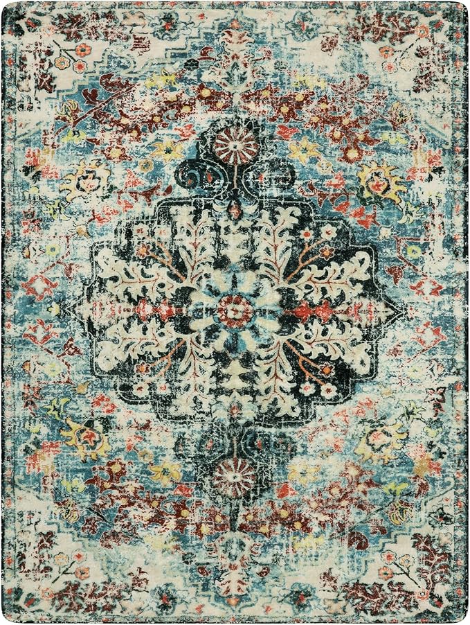 Lahome Area Rugs 9x12 Living Room Boho Washable Rugs 9x12, Large Boho Rugs - Image 9