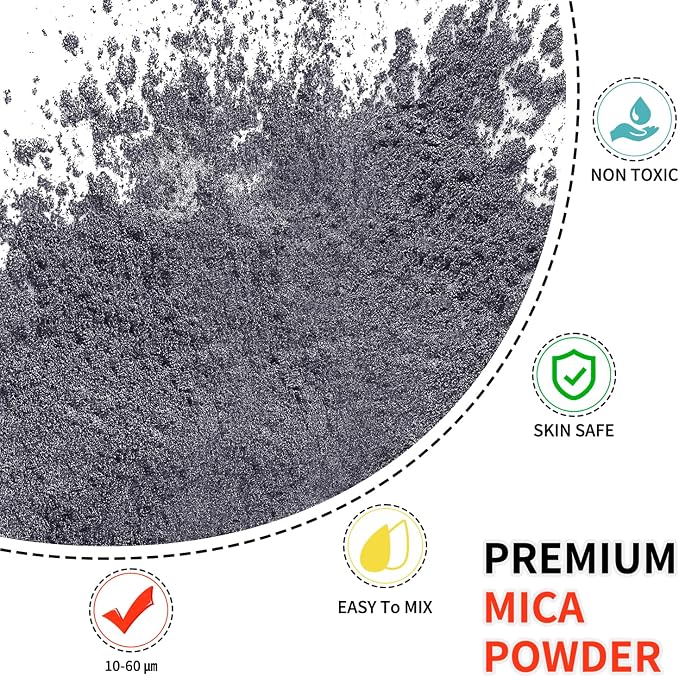 Mica Powder - 100g Mica Powder for Epoxy Resin - Metallic Color Pigment for - Image 2
