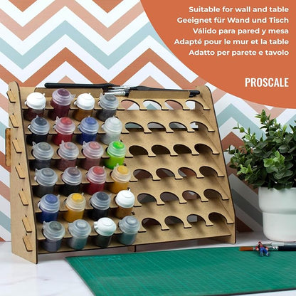 Paint Rack for model paints. Hobby craft Citadel compatible wall paint rack - Image 3