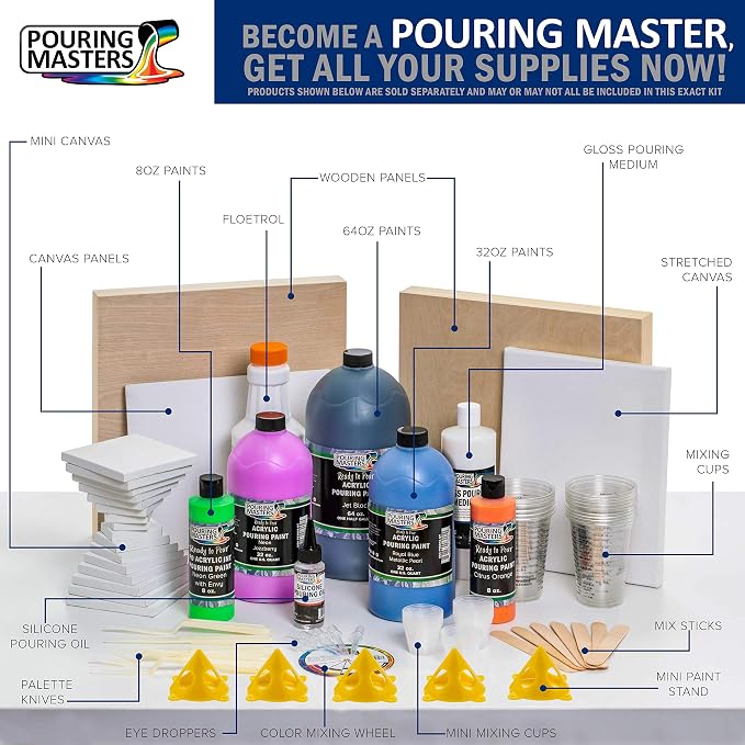 Pouring Masters Lavender Metallic Pearl Ready to Pour Acrylic Pouring Paint - Image 6