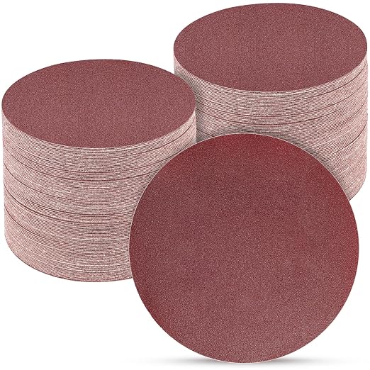 5 Inch 100 PCS Sanding Disc 400 Grit, Hook and Loop Sanding Discs by POTUINOM