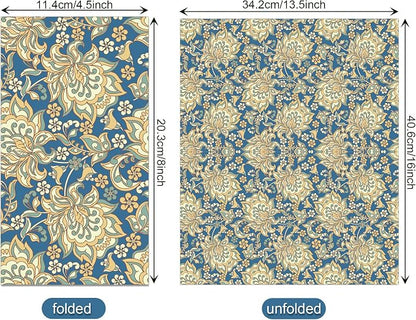 100Pcs William Morris Paper Napkins Disposable Paper Floral Vintage Napkins - Image 2