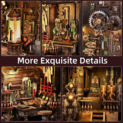 Book Nook Kit, Steampunk DIY Booknook Kits - Image 4