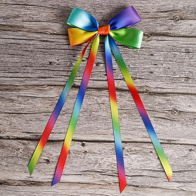 MEEDEE Rainbow Satin Ribbon - Image 6