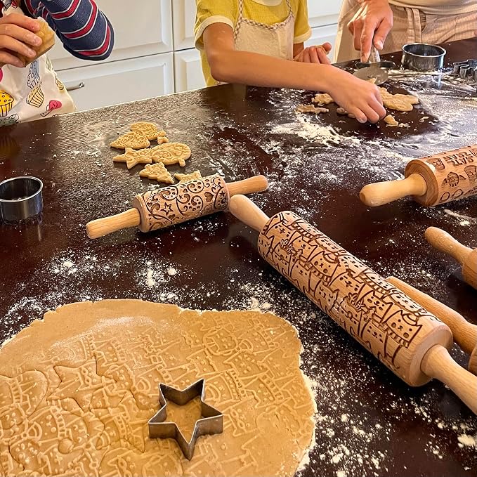 FLOWER MIX Embossing Rolling Pin - Image 5