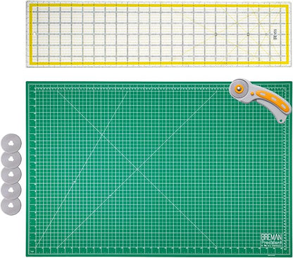 WA Portman Self Healing Cutting Mat & Rotary Cutter Set – 45mm Rotary Cutter by WAPortman