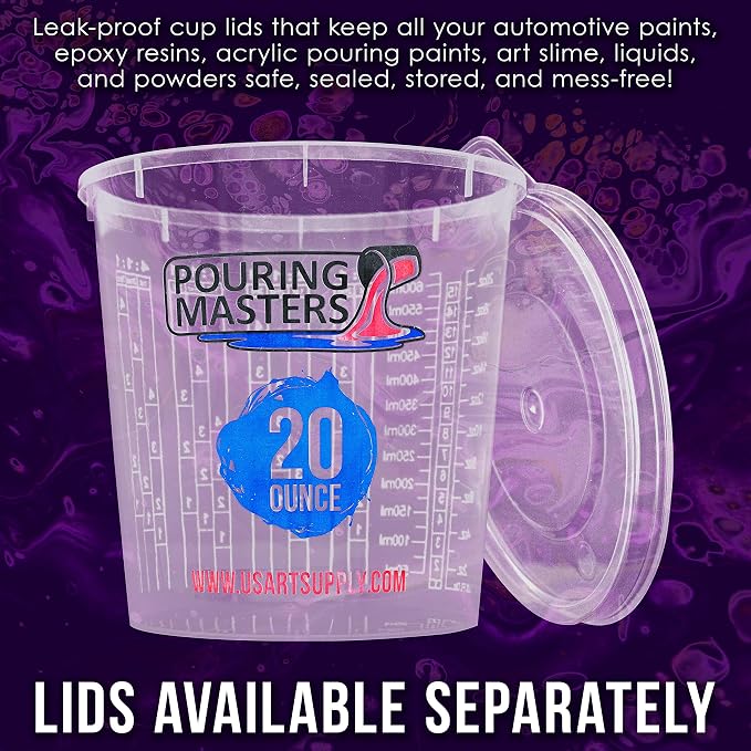 Pouring Masters 20 Ounce Graduated Plastic Mixing Cups - Image 5