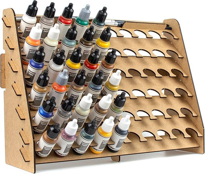Paint Rack for model paints. Hobby craft Vallejo Tamiya Army compatible wall by PROSCALE