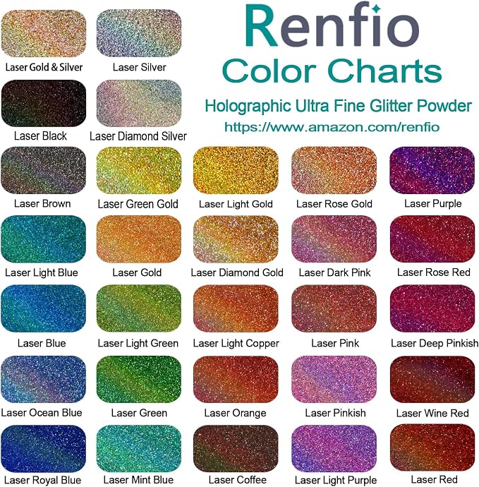 Renfio Holographic Glitter Powder - Image 3