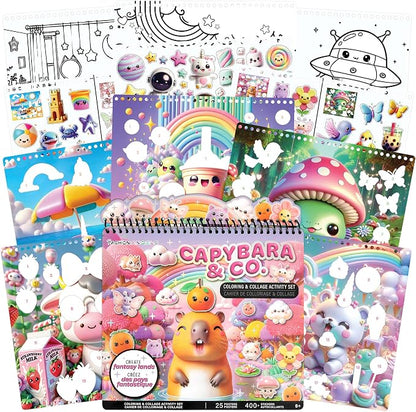 Fashion Angels Capybara & Co. Collage Activity Set, Includes 8 Sticker Sheets by FashionAngels