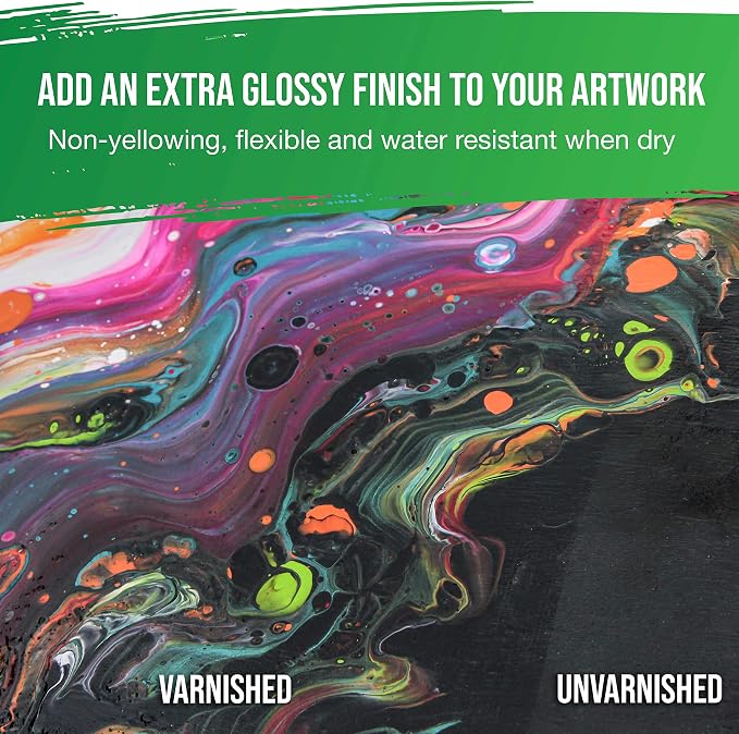 U.S. Art Supply 32 oz High Gloss Varnish - Image 4