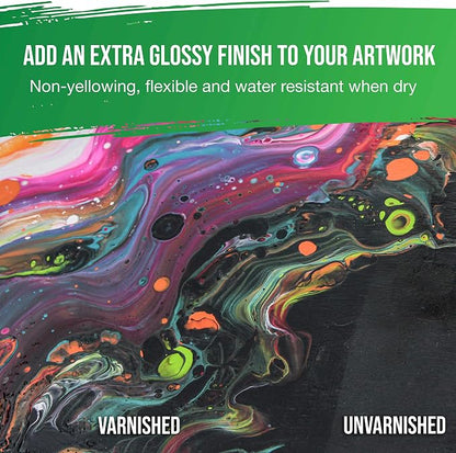 U.S. Art Supply 32 oz High Gloss Varnish - Image 4