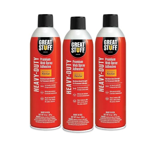 Great Stuff™ Heavy-Duty Web Adhesive 3-Pack - 14 oz - Aerosol by GREATSTUFF