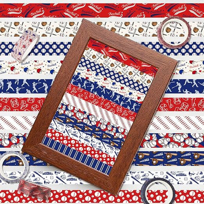 12 Rolls Baseball Washi Tape, Sport Masking Tape, Stadium Decorative Tapes - Image 7