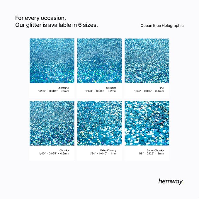 Hemway Polyurethane & Epoxy Resin Glitter 100g / 3.5oz Metallic Crystal Flake - Image 3