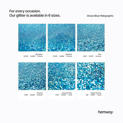 Hemway Polyurethane & Epoxy Resin Glitter 100g / 3.5oz Metallic Crystal Flake - Image 3