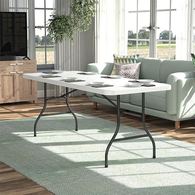 COSCO 6 Foot Blow Molded Folding Table - Image 2