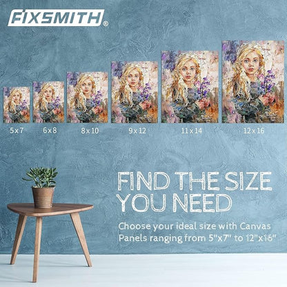 FIXSMITH Canvas Boards for Painting Multi Pack- 5x7, 100% Cotton Primed Canvas - Image 8
