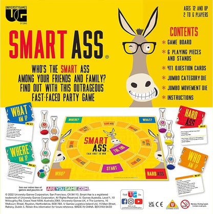 University Games, Smart Ass Trivia The Ultimate Who, Where Party Game, - Image 3