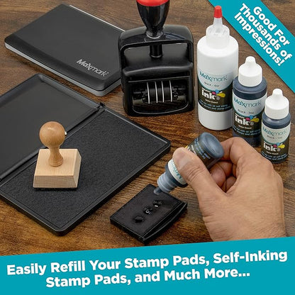 MaxMark Premium Refill Ink for self Inking Stamps and Stamp Pads - Image 3