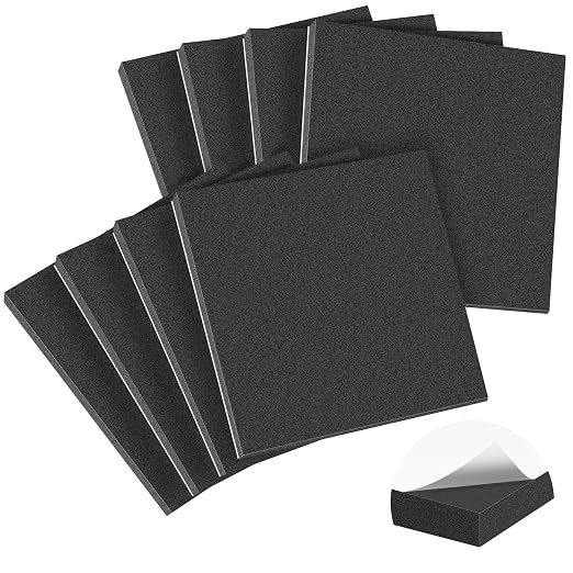 MYFAMIREA 8 PCS Adhesive Foam Padding Sheets Closed Cell Self Adhesive Sticky by MYFAMIREA