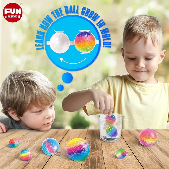 Big Bouncy Ball Kit for Kids, FunKidz DIY Ultimate Magic Bouncy Balls Making - Image 5