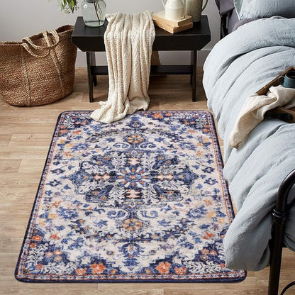Lahome Bohemian Floral Medallion Area Rug by Lahome